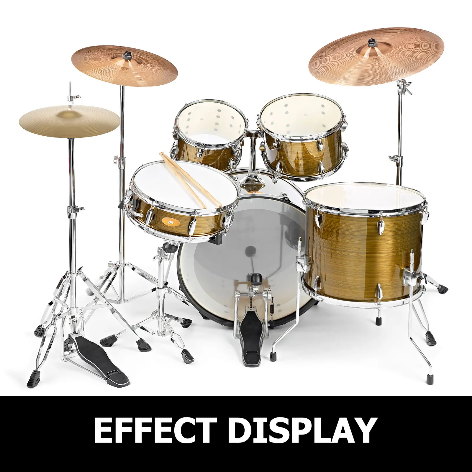 

Jazz Drum Metal Cymbal Practice Instrument Crash Cymbal Polished Finish Clear Sound Drum Set Part Percussion Cymbals Set