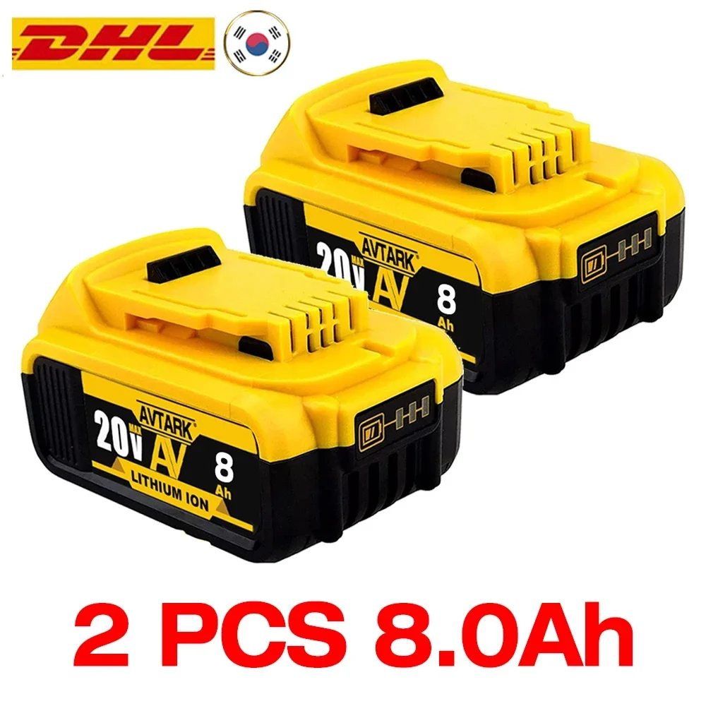 

Оригинальный литиевый сменный аккумулятор DCB200 20 в 8000 мАч для Dewalt 18 в DCB184 DCB200 DCB182 DCB180 DCB181 DCB182 DCB201 DCB206