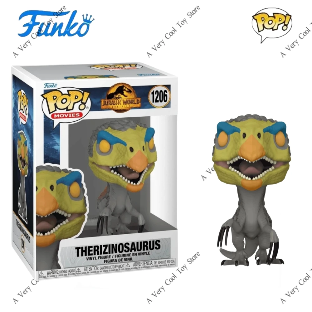 

Therizinosaurus 1206 Figures Jurassic World 3 Dinosaur Figure Funko Pop Limited Edition Figurine Collectible Model Toy Gift