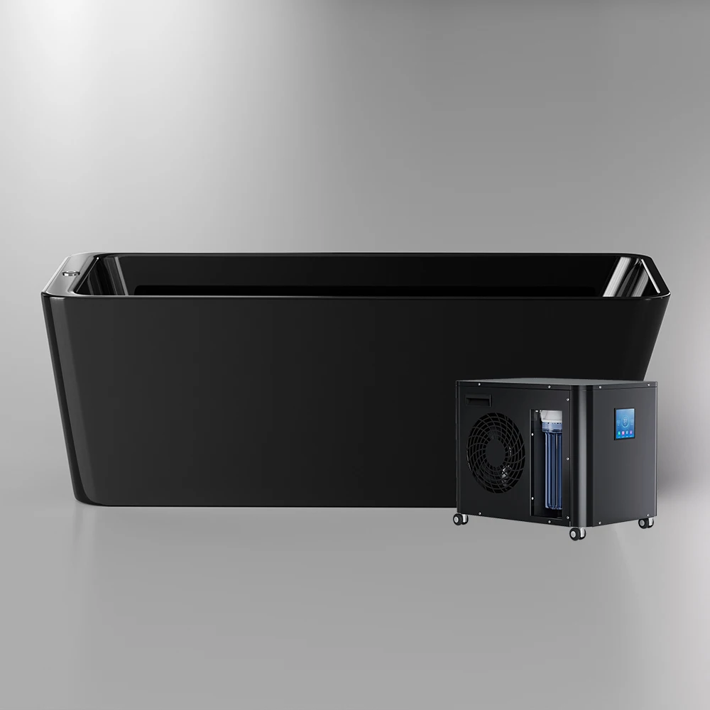 

Multicolor Light LED Cold Plunge Acrylic Freestanding Spa Massage Bathtub Nozzle Jets Whirlpool & Bathtubs with Chiller