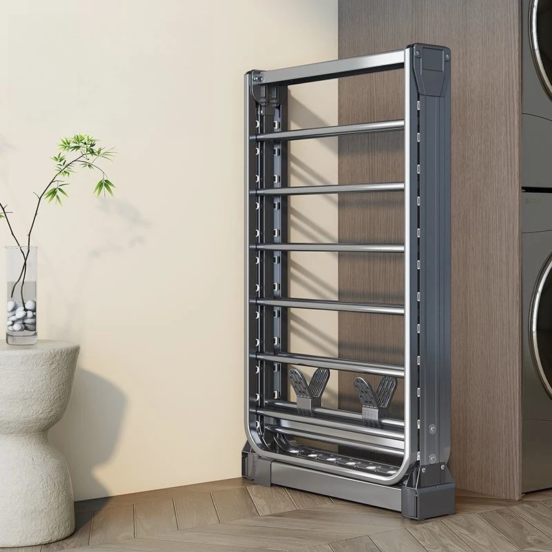 

Installation-free foldable floor drying rack, household bold windproof hanger