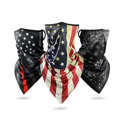 Imagen 2 del producto Mascarilla facial de motocicleta de hielo frío de verano para hombre, gorro con calavera, Bandana, protección facial para correr, ciclismo, bufandas para deportes al aire libre