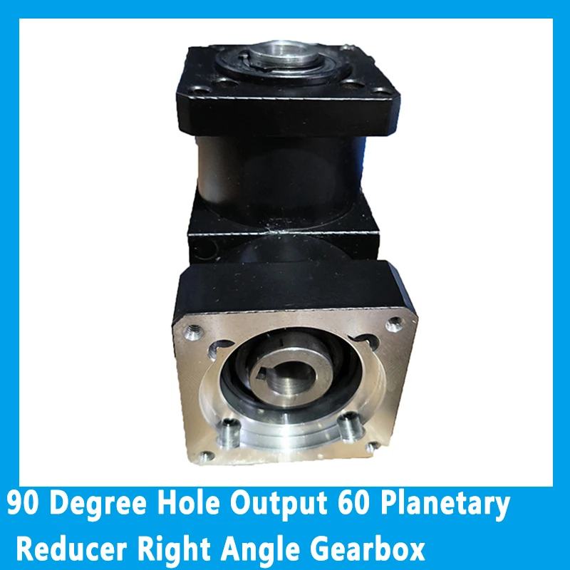 

90 Degree Hole Output 60 Planetary Reducer Right Angle Gearbox Speed Ratio 16: 1 20: 1 24: 1 30:1 36:1 for 60 BLDC Servo Motor