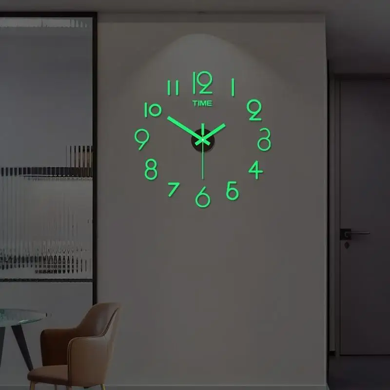 Acrylic Mirror 3D DIY Wall Clock 2026 Modern Large Size Quartz Silent Clock for Living Room Home Art Decor view 4