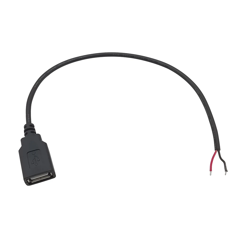 1Pcs 2Pin 4Pin Micro USB/Typ C Ladegerät Stecker USB 2,0 Typ A Männlich Weiblich Netzteil Verlängerung kabel Draht DIY Daten Linie