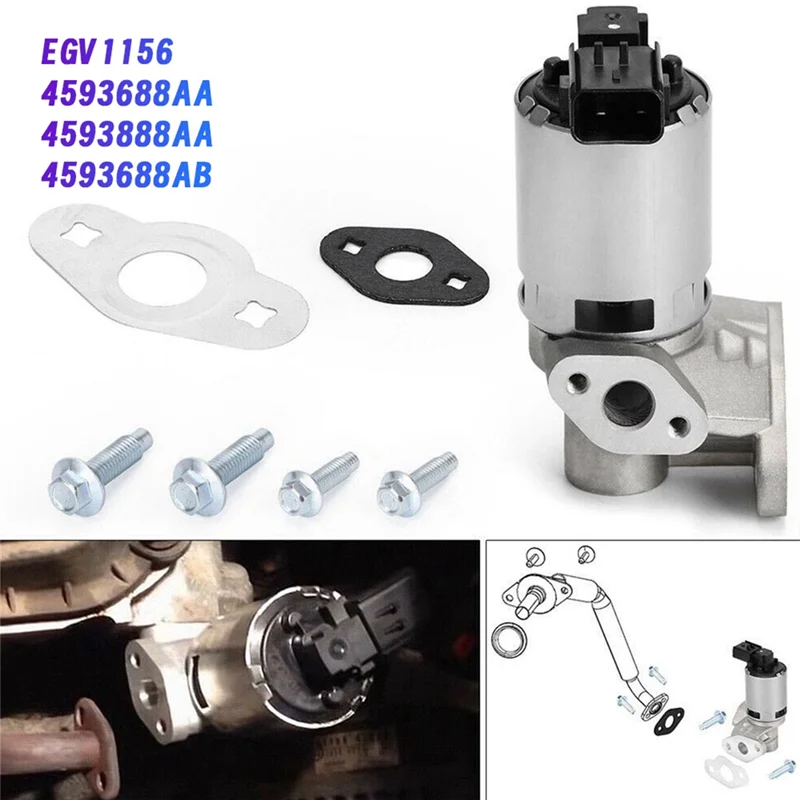 جديد صمام العادم EGR EGV1156 4593688AA 4593888AA ل دودج 3.5 & 4.0L V6 4593688AC صمام إعادة التدوير 4593688AC
