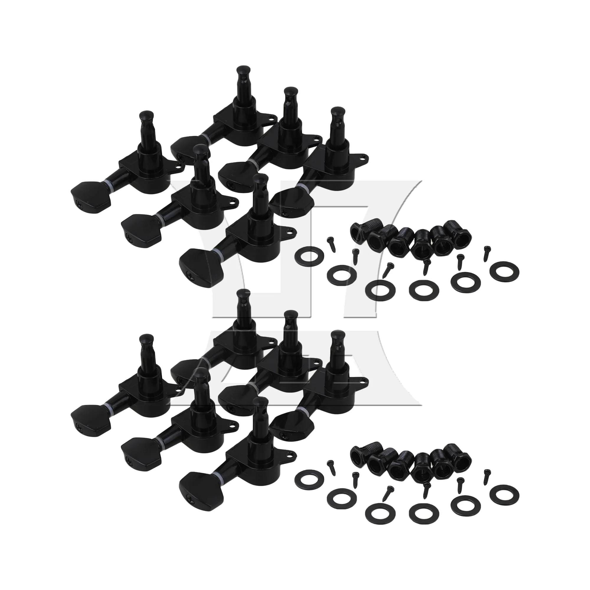 

6 Pcs Professional Electric Guitar Tuners Tuning Pegs 12R with Screws