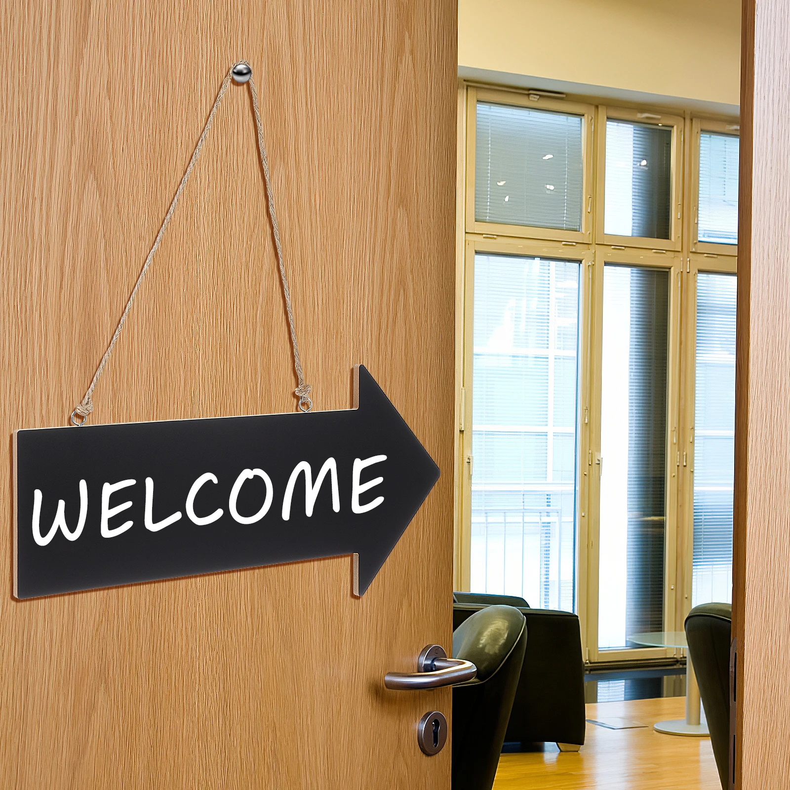 3 Pcs Wooden Sign Frame Three Birthday Stand Indicator Poster Hanging Signs LED