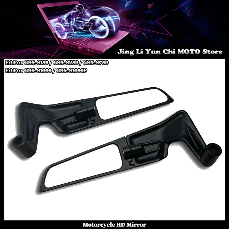 Fit For SUZUKI GSXS750 GSXS1000 GSXS1000F GSX-S250 GSX-S150 GSX S 750 1000 250 150 GS Motorcycle CNC Rearview Mirror Fixed Wing