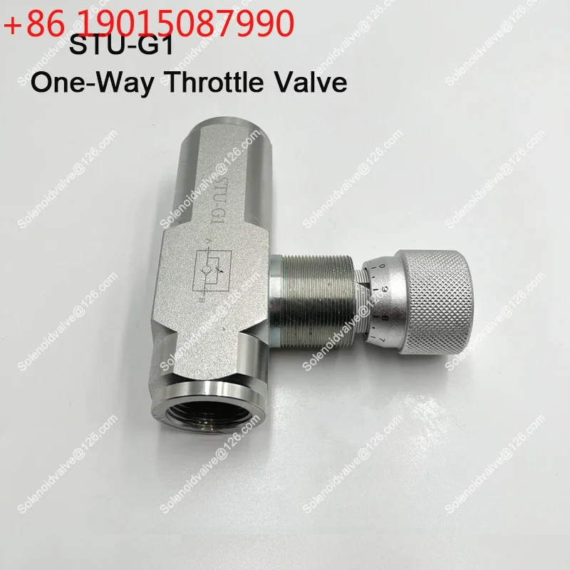STU-G1/4 STU-G3/8 G1/2 STU-G3/4 STU-G1 Hydraulic One Way Throttle Valve Adjustment Speed Valve Speed Regulating Valve