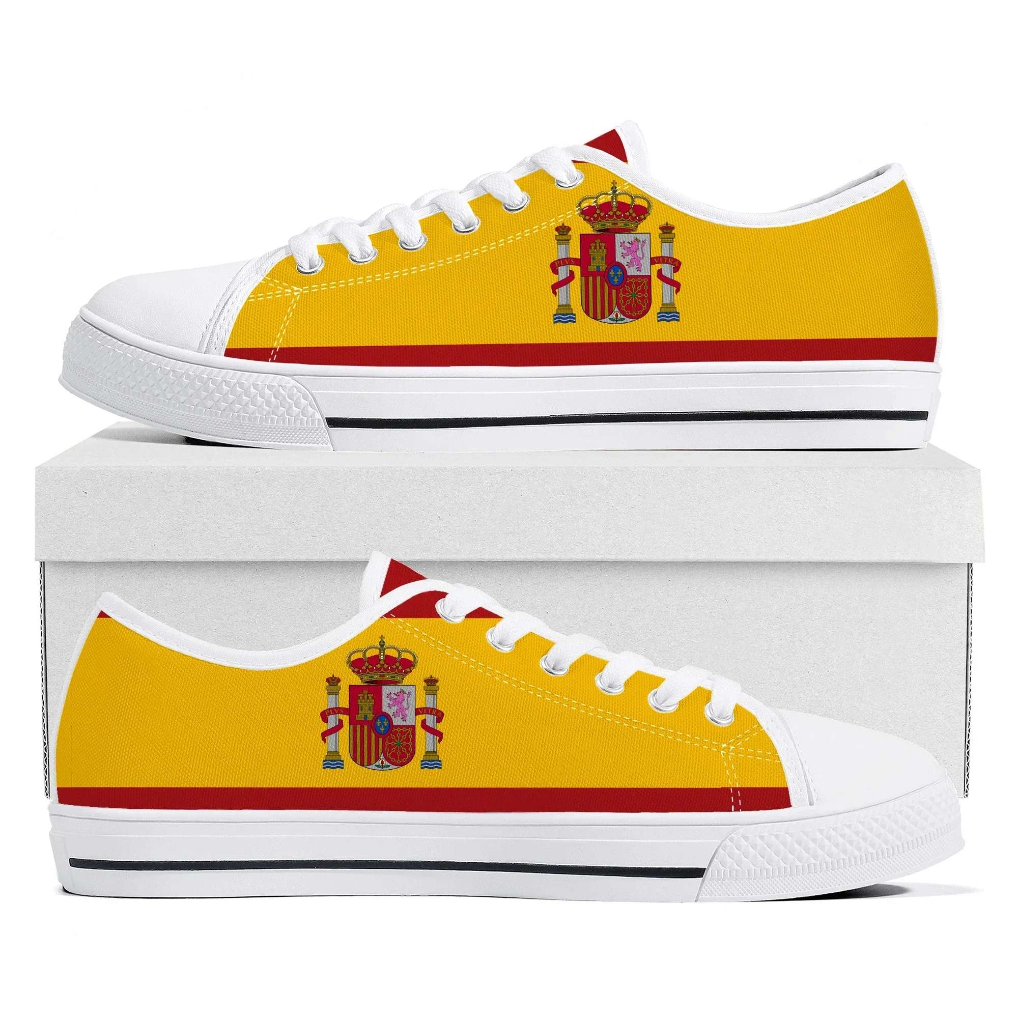 Spanish National Emblem Vox Low Top Lightweight Sneakers Mens Womens Teenager Flats Canvas Sneaker Hiking Travel Casual Shoes