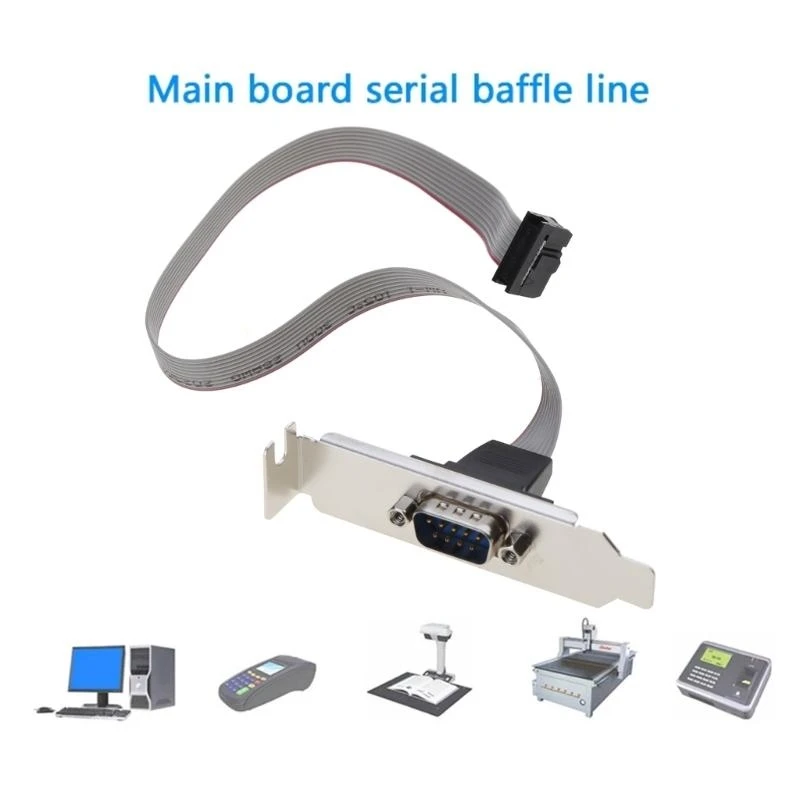 Defletor serial db9 rs232 linha de defletor placa-mãe linha serial com porta computador 9 pinos chumbo serial db9pin expansão