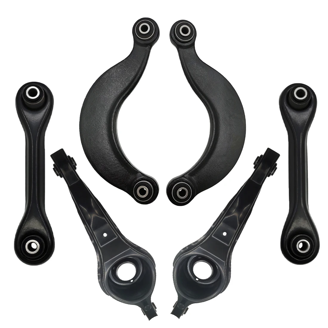 AzbuStag 8Pcs Rear Lower Upper Forward Locating Control Arm Suspension Kit for MAZDA 3 2007 2008 2009 2010 2011 2012 2013