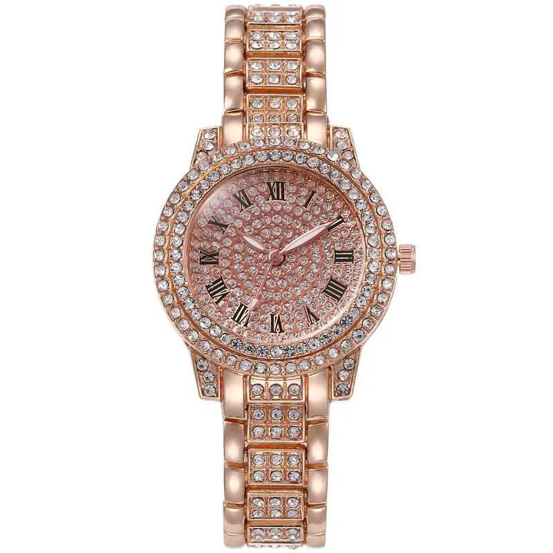 Fashion Women Watch with Shiny Diamond Watch Ladies Luxury Brand Ladies Casual Women Bracelet Crystal Watches Relogio Feminino