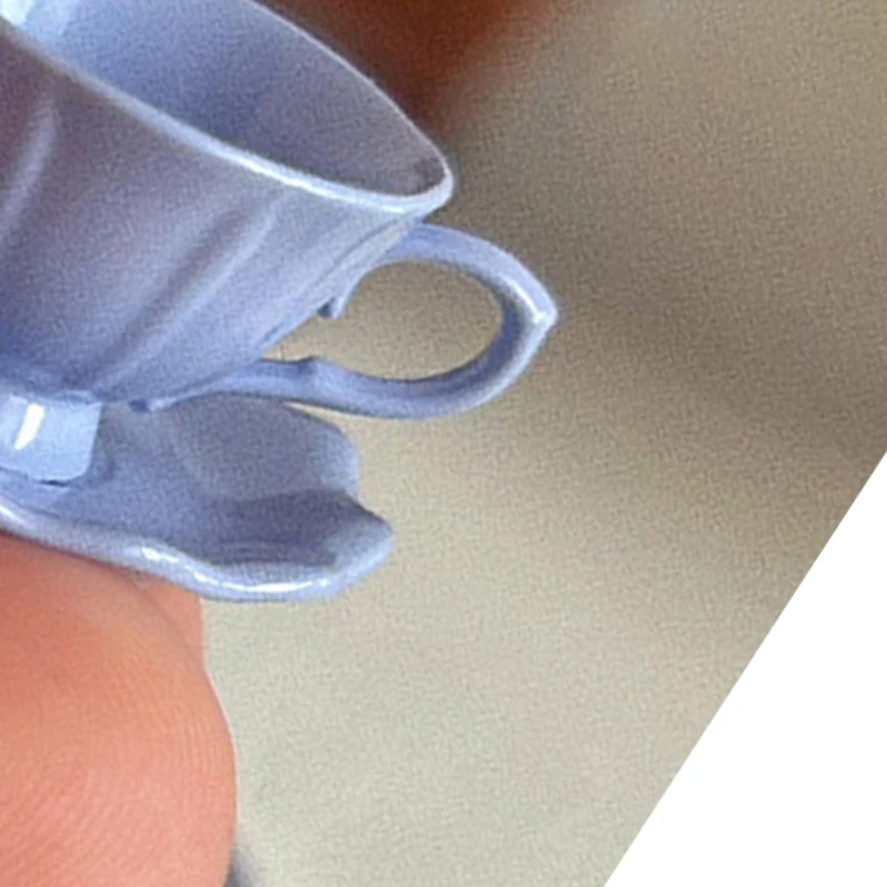 

1Pc Mini French Retro Coffee Cup & Plate Set - Dollhouse Kitchen Furniture, Scene Decoration Accessory