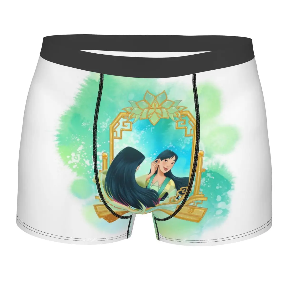 

Пользовательские боксеры принцессы Мулан, шорты, мужские трусы, нижнее белье, модные трусы