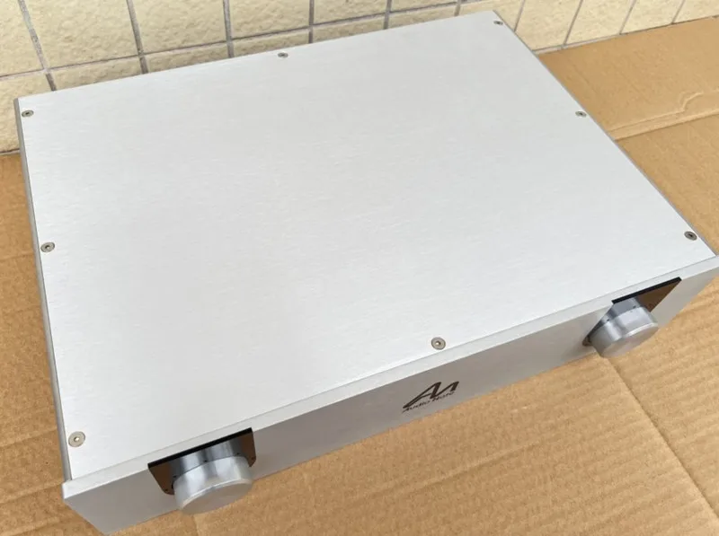 Silver Height 90mm Full Aluminum DAC Decoder Tube Preamp Amplifier Chassis Shell Housing Enclosure / Case / DIY Box (430*90*308m