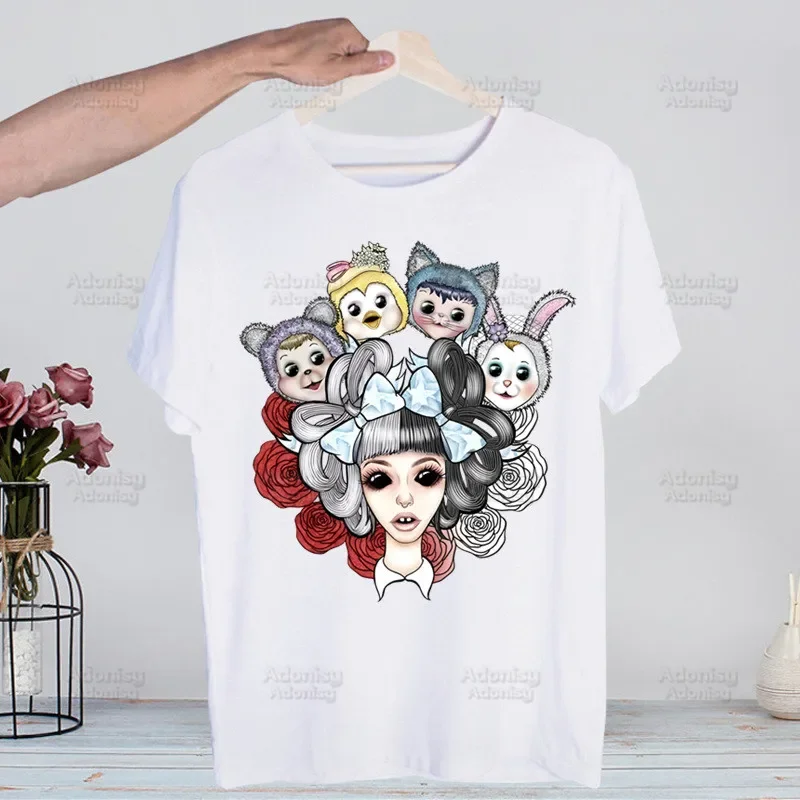 Melanie Martinez Crybaby T-Shirt Men Unisex Anime Cartoon Design Men Tee Shirt Homme Summer Tops Short Sleeve Vintage