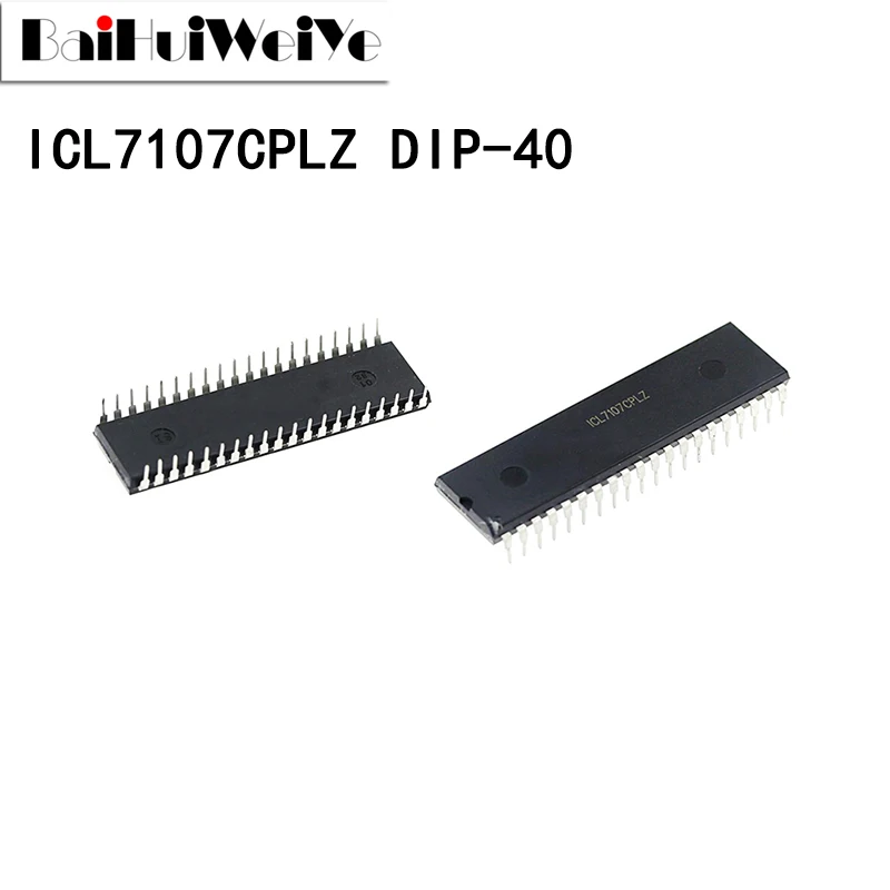 5PCS ICL7107 ICL7107CPLZ DIP-40 3.5-Bit Analog To Digital Converter CMOS New Good Quality Chipset