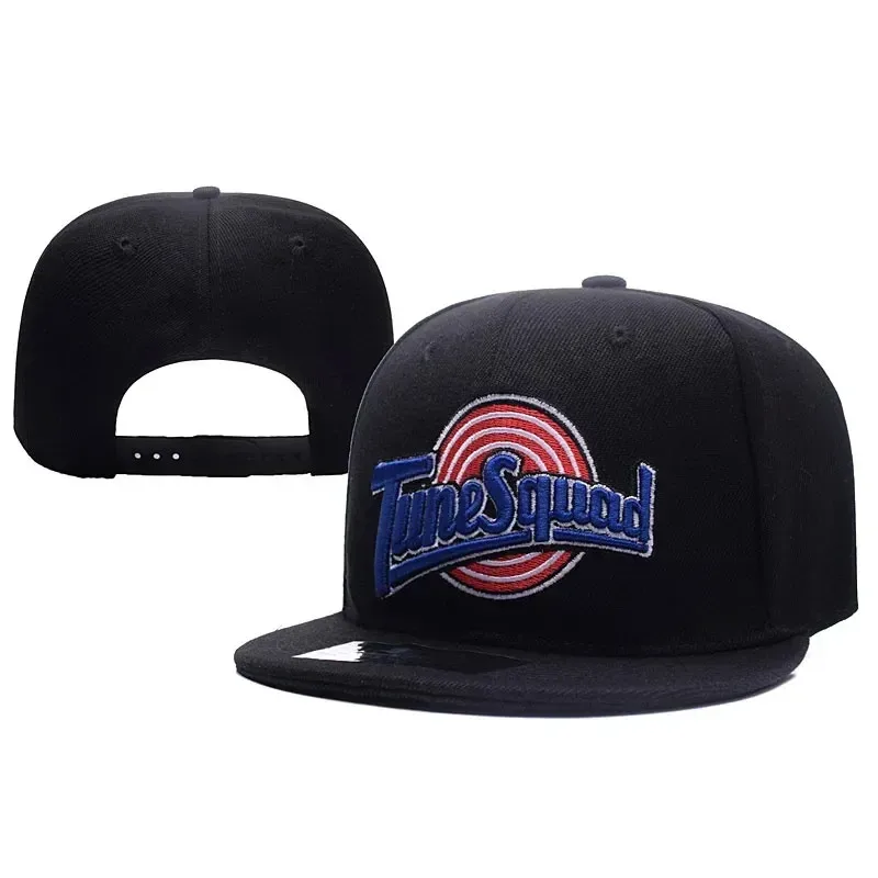Qq 123Topi Bisbol Space Jam Topi Pria Serbaguna Mode Tren Hip-Hop Pinggiran Datar Gesper Dapat Disesuaikan Pria dan Wanita