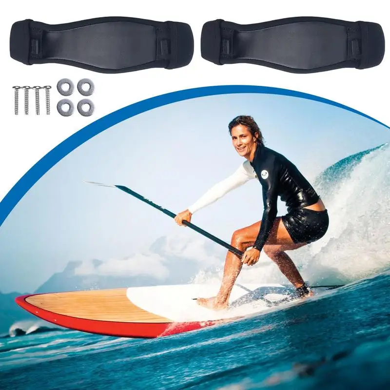 Kiteboard Foot Straps Surf Board Foot Cover Belt PU Leather Fabric Surf Board Accessories For Beach Activity And Competitions