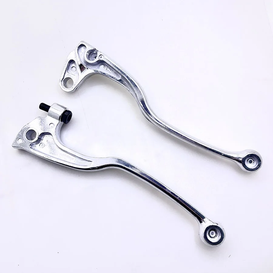 2PCS Chrome Motorcycle Handle Clutch Brake Levers For Yamaha DT125 TW200 XT225 YZ80 YZ125 TDR240 WR200 XT/TT 600 XT350 TTR250