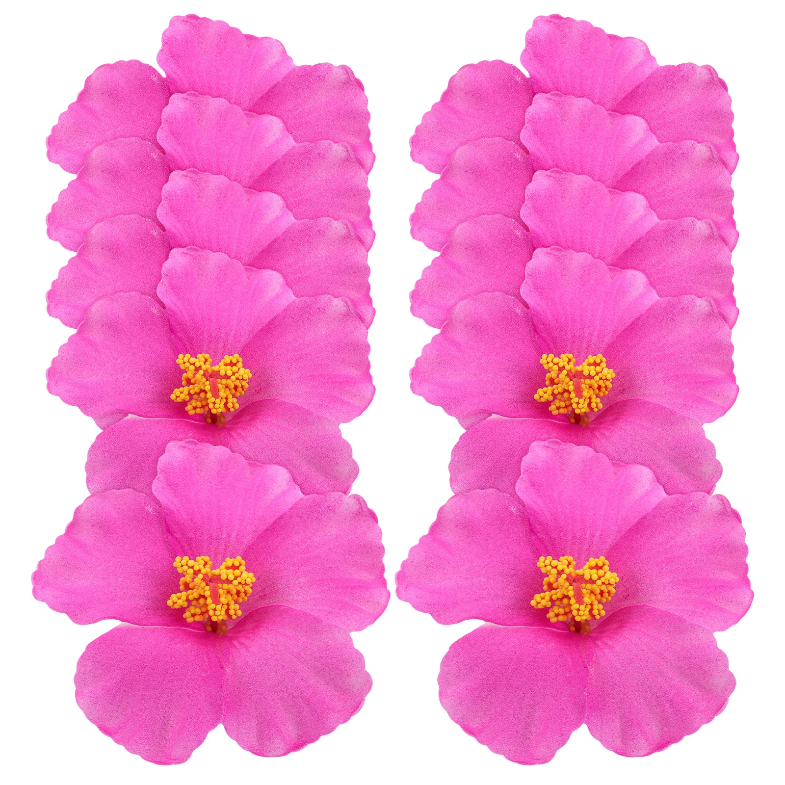 

10pcs Artificial Hibiscus Flowers Realistic EVA Summer Decor Reusable Tropical Party Decorations Fake Flowers Outdoor