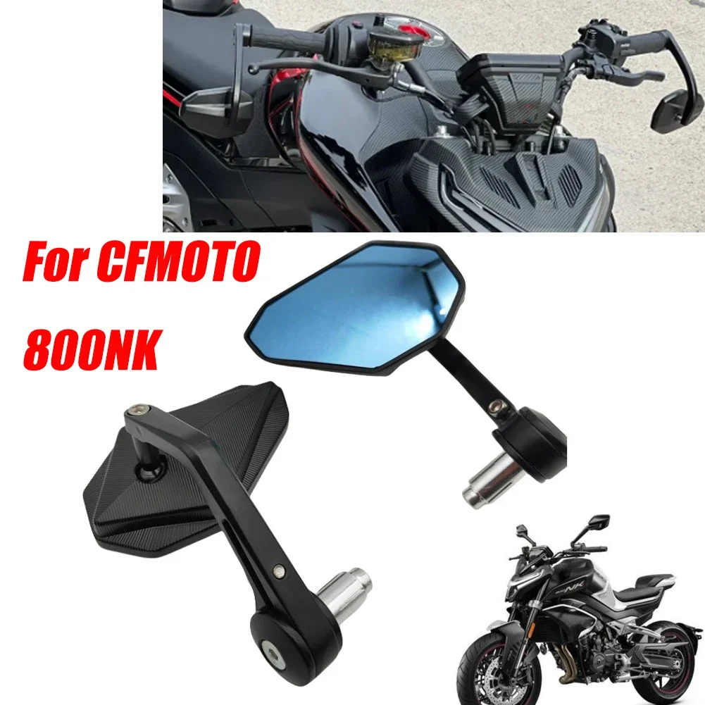 Motorcycle Mirror Blue Glass Handle Bar End Rearview Side Mirror For CFMOTO 150 250 400 450NK 650NK CLX700 800NK 800nk 2023 7/8
