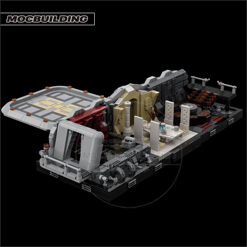 Film MOC Cloud City Remake Diorama Klocki Konstrukcyjne Architektura Technologia Klocki DIY Model do Składania Zabawki Kolekcja Prezenty