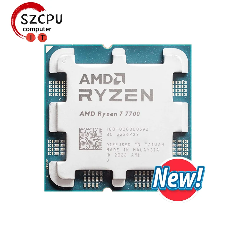 AMD Ryzen 7 7700 R7 7700 3.8 GHz 8 コア 16 スレッド CPU 5NM L3=32M