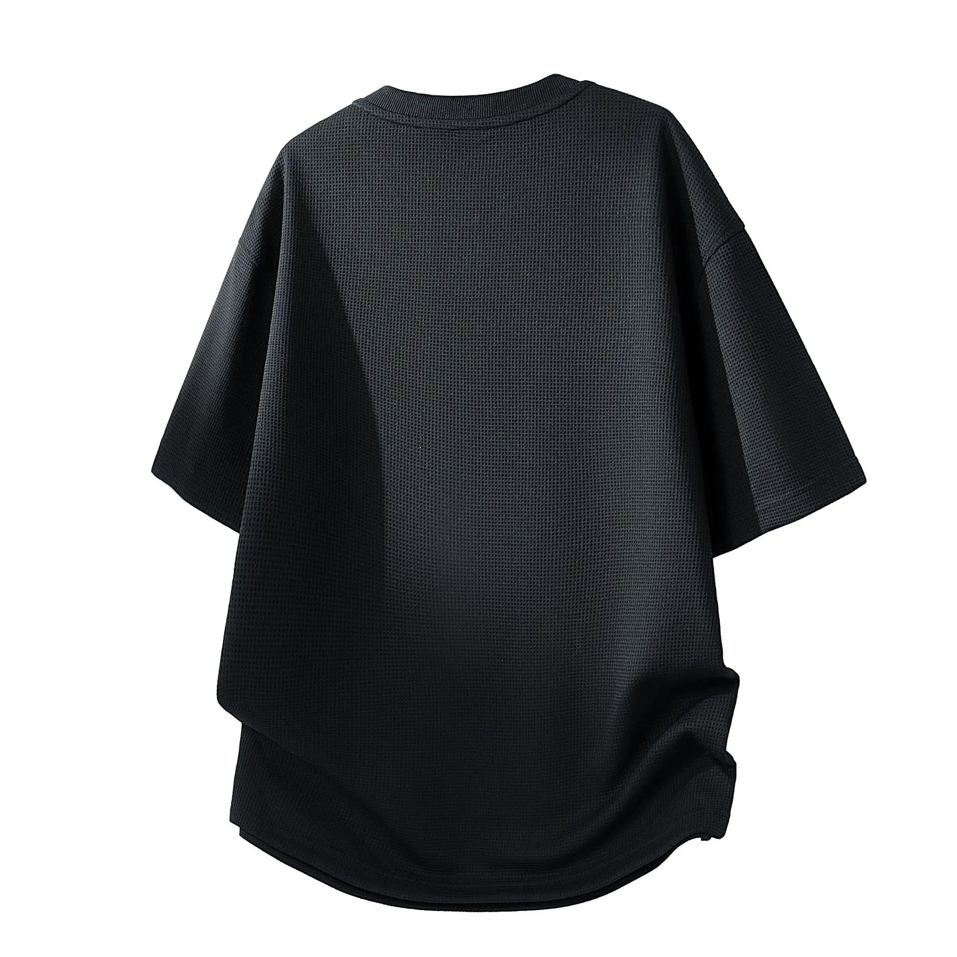 2026 New Summer Men's Half-Zip Loose Crew Neck Short Sleeve Soft Breathable Casual Versatile Fashion Commute Daily Wear T-shirt