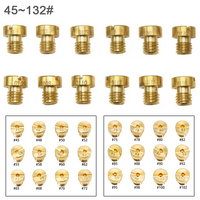 12pcs Carburetor Main Jet 5mm Thread Fit for Carburetor Injector Nozzle 50-200 AD/DS Racing Main Injector Nozzle