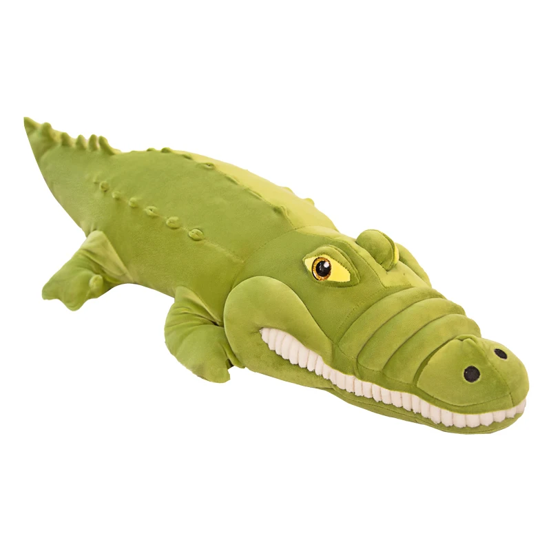 90/120cm Lifelike Crocodile Stuffed Animal Real Life Alligator Plush Toy Simulation Dolls Kawaii Cartoon Pillow for Children Kid