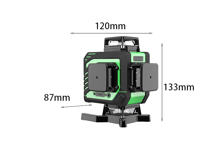 TG707 Automatic self leveling 360 Rotating rotary 4D laser multi cross line  Green beam laser level 4d 16 lines laser level