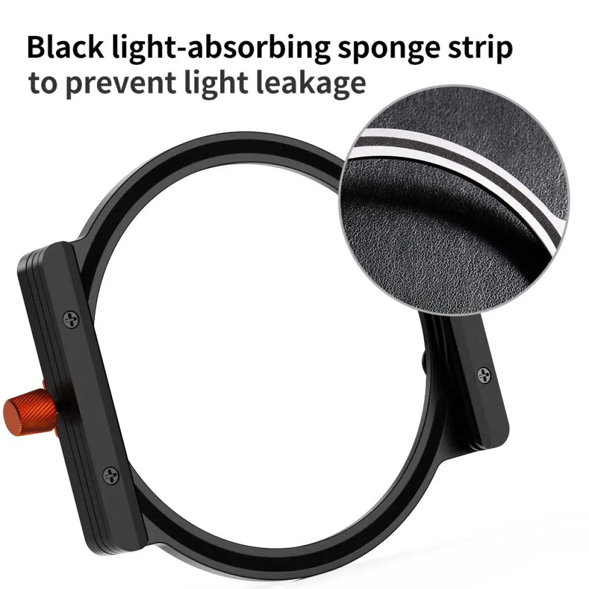 K&F Concept 100mm Square Filter Holder with 49-82mm Fliter Adapter Rings Aluminum Filter Holder NANO-X Series