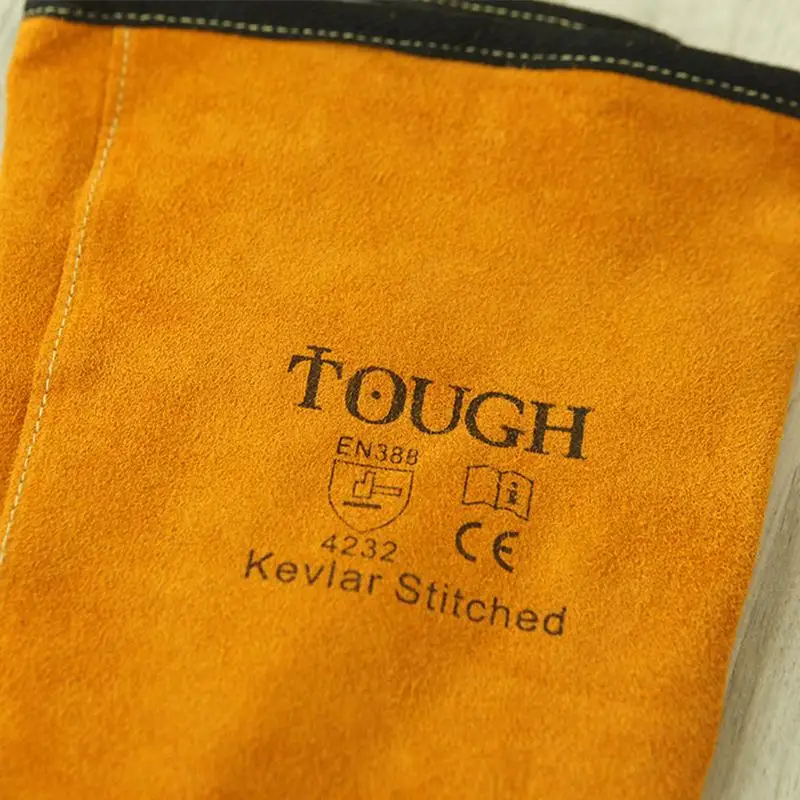 Cowhide Leather Anti-scalding Work Safety Apron Welder Apron Welding Protection Wear-resistant Welding Foot Guard Shoes Covers