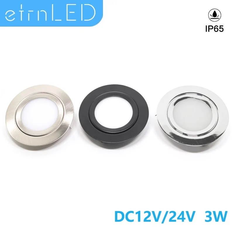 

etrnLED Led Spotlight Mini Dimmable Recessed Led Downlight Ceiling RGB for Outdoor Indoor Home Kitchen Cabinet IP65 12V 24V 3W