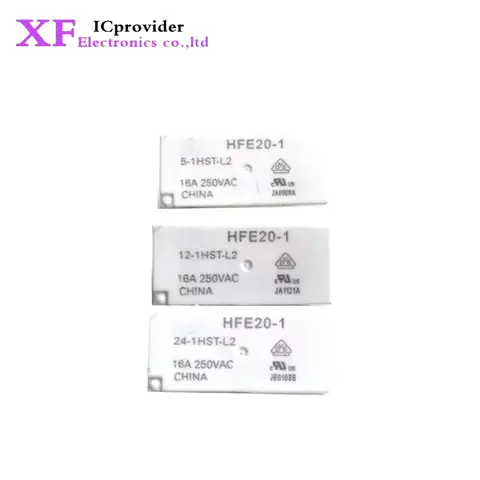 2pieces 5pieces 10pieces  HFE20-1 5-1HST-L2 HFE20-1 12-1HST-L2 HFE20-1 24-1HST-L2 5-pin macro relay