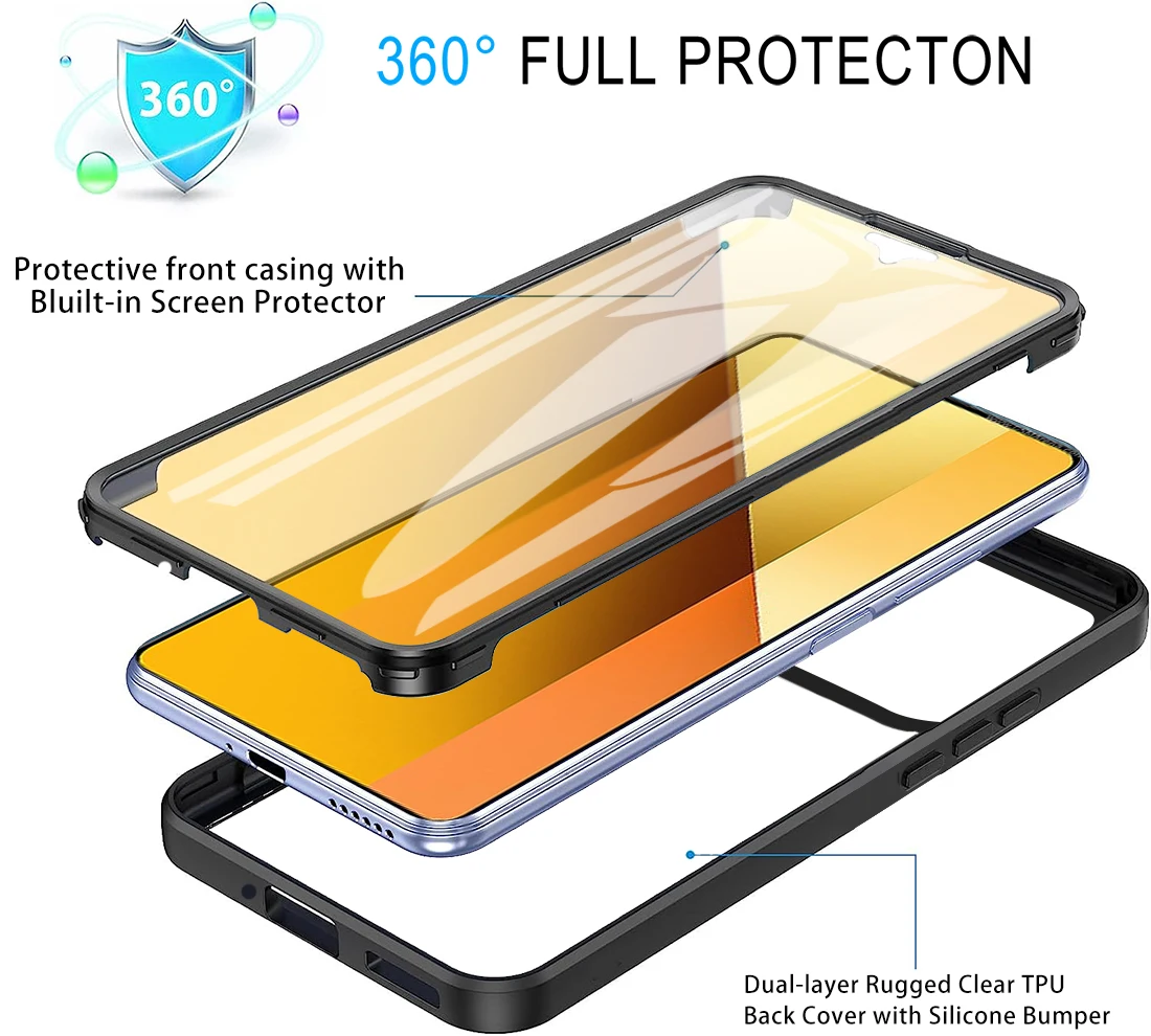 For Xiaomi 15 Pro 5G Case 360 Full Protection With Clear Screen Back Cover For Xiaomi15 Pro Mi 15 Mi15 Pro 15Pro Silicone Funda