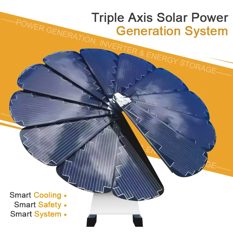Smart Flower Solar and Wind Power System With Sunflower Panel Inverter 3kw Energy Storage Systems 3kva Solar Power System