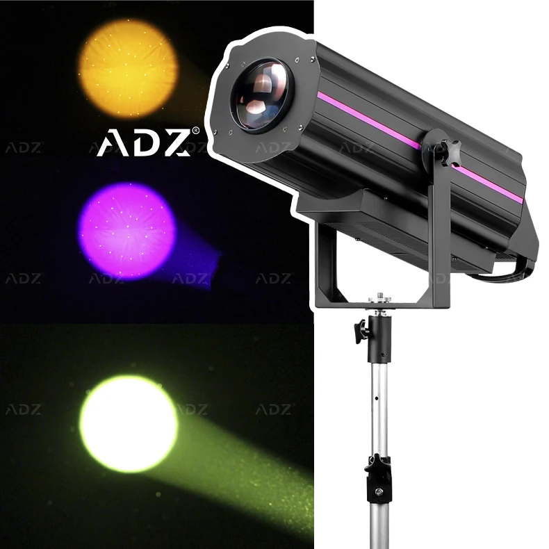 

ADZ 600W Wedding Stage Event LED DMX Follow Spot Light Electronic Focus Wedding Show Holiday Stage Follow Spot Light