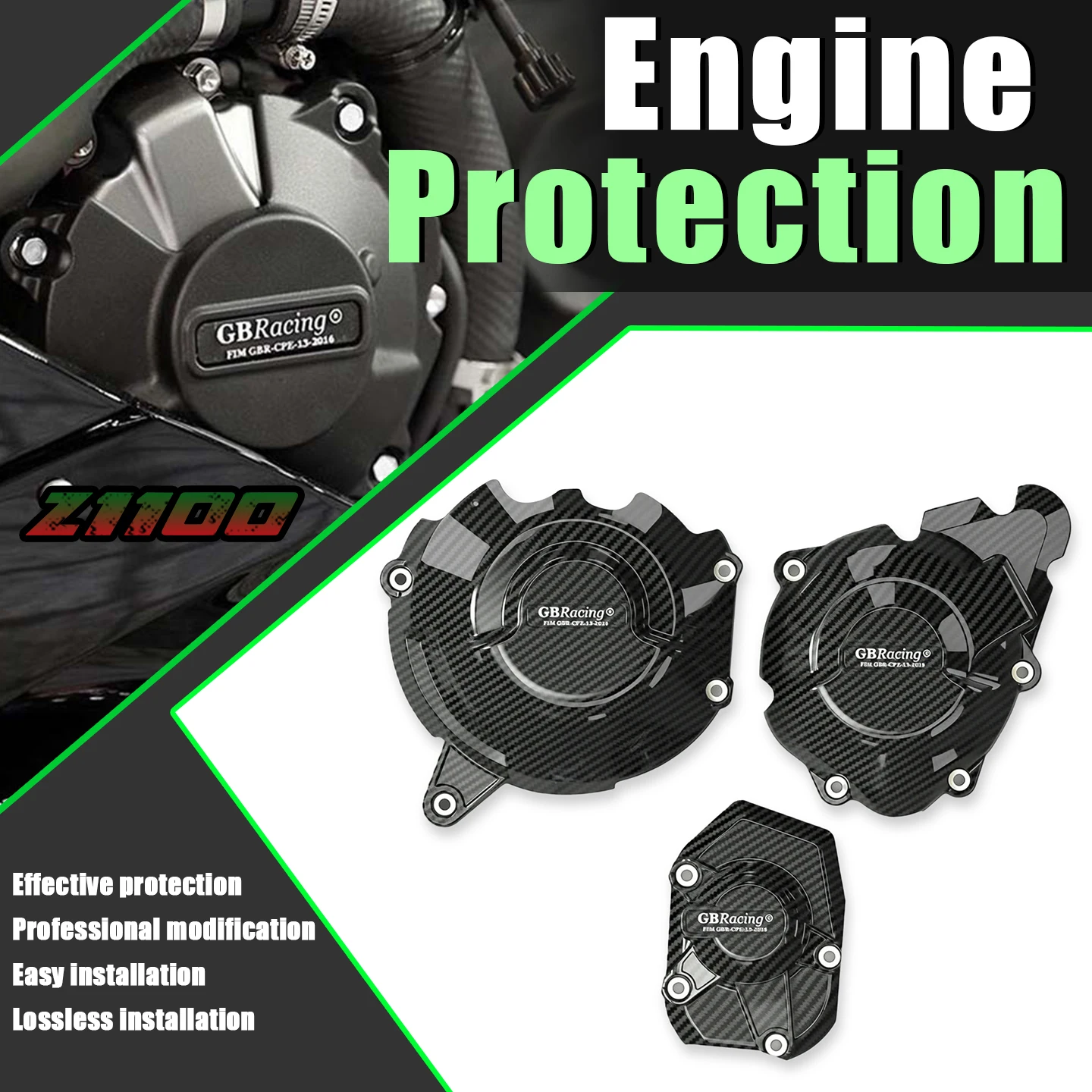 

Motorcycle CNC Engine Stator Engine Protective Cover Guard Protectors For Z1100 Z 1100 2025 2026