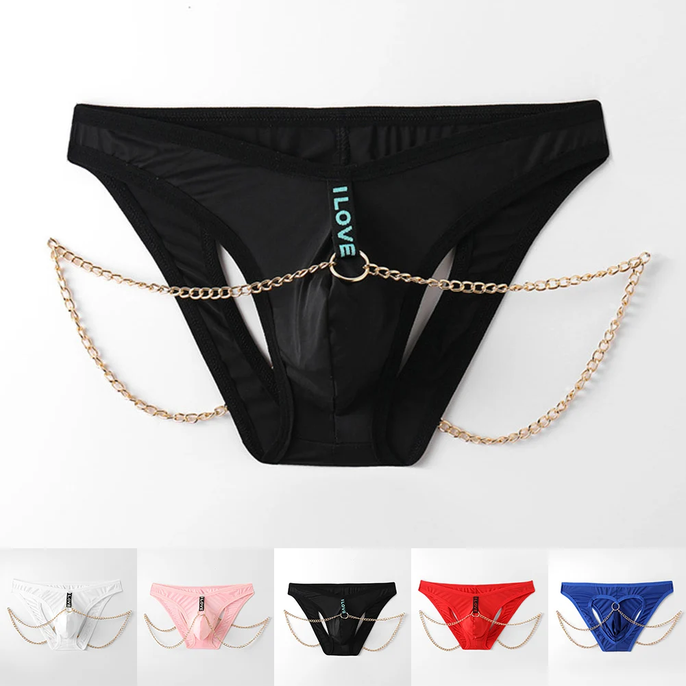 

Мужские трусы-брифы из полиэстера для дома и сна, средней эластичности, однотонные