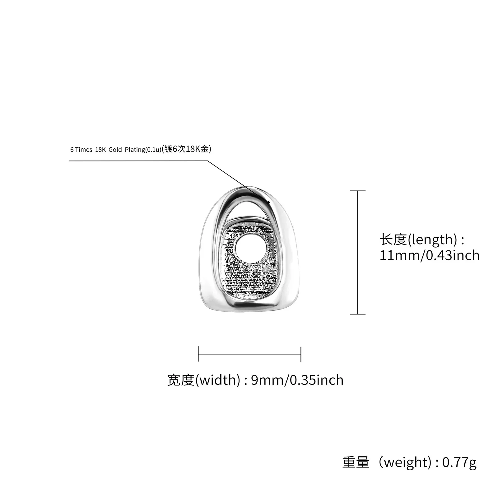 เครื่องประดับฟันแบบกริลล์ซสีทองสำหรับแร็ปเปอร์ฮิปฮอป แบบห่วงเดี่ยว สำหรับฟันบนและล่าง ดีไซน์โปร่ง โดดเด่นมีเอกลักษณ์