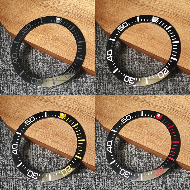 41MM Bezel Inserts Ceramics Sloping Watch Bezel Inserts Fits Samurai Series PROSPEX SRPB55K1 Watch Case Men's Diving Watch Parts