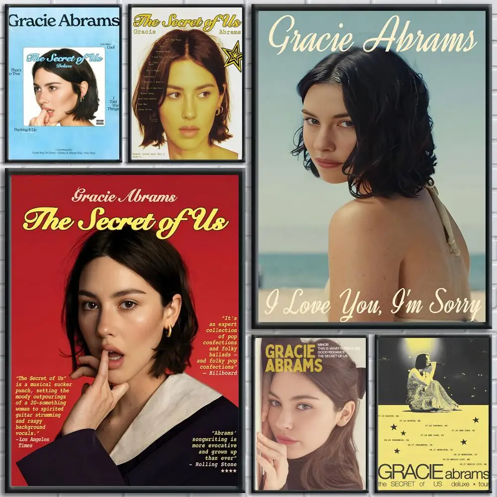 

Hot Singer G-gracie Abrams Painting Calligraphy Wall Art Canvas Posters Party Art for Room Decor Aesthetic Wall Decor for Home