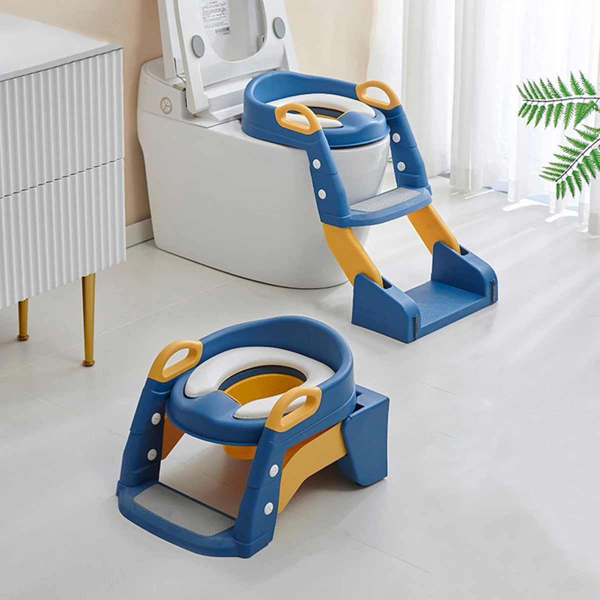 Children\'s toilet seat Step toilet for baby boys and girls auxiliary cushion stand step stool children\'s urine bucket