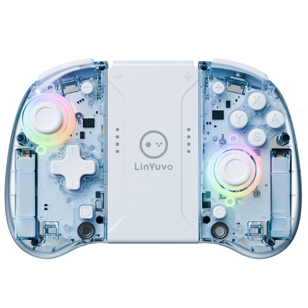 LinYuvo 2025 KS37 Game Controller Wireless Bluetooth GamePad For Nintendo Switch/OLED With Adjustable Vibration/ Colorful Light