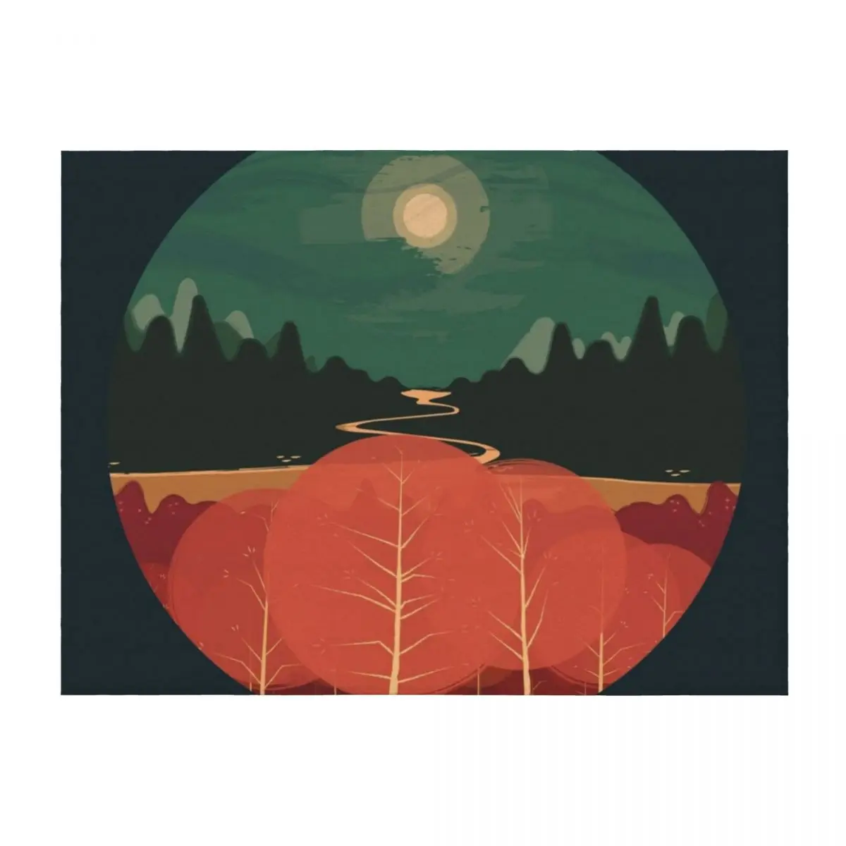 

Midday Mountains Throw Blanket Blankets For Baby Giant Sofa Loose Travel Blankets
