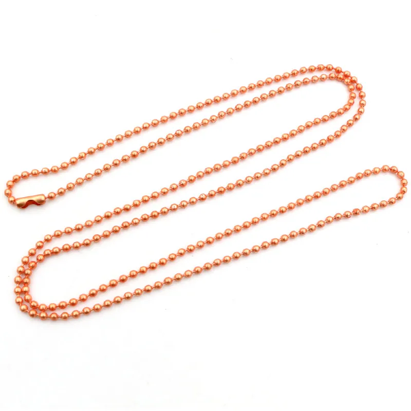 5pcs Plated Ball Beads Chain Necklace Bead Connector